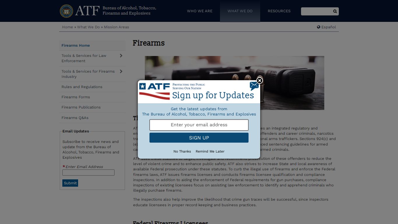 Firearms | Bureau of Alcohol, Tobacco, Firearms and Explosives